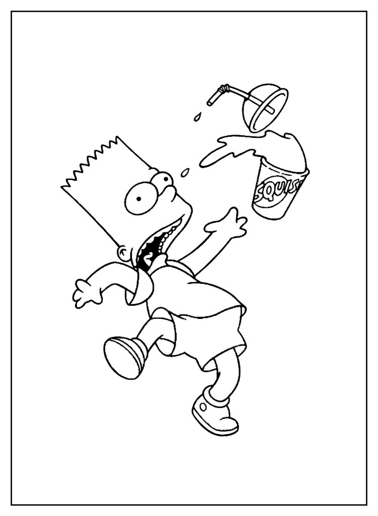 Desenhos dos Simpsons para pintar