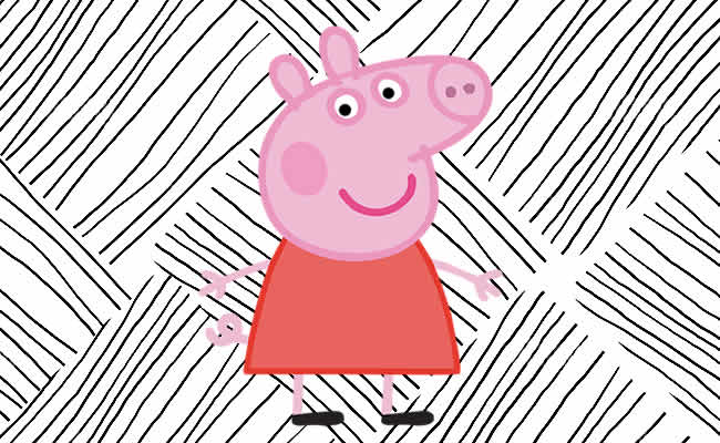 Imprimir para colorir e pintar o desenho Peppa Pig - 5136