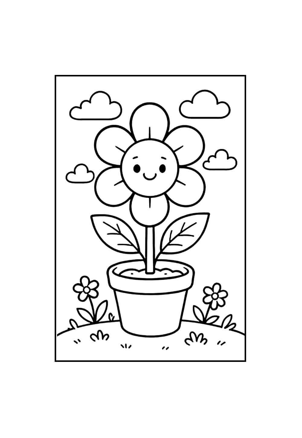 Desenho para colorir de Girassol