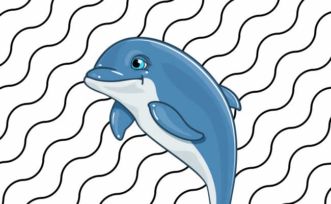 Desenhos de Golfinho para colorir