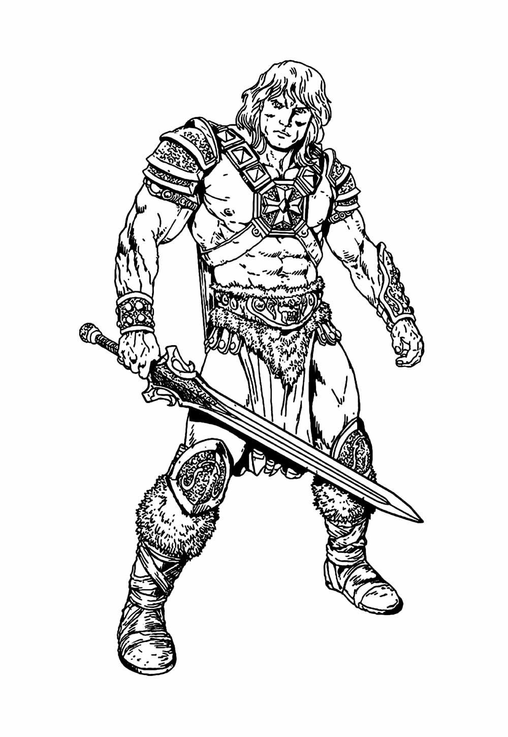 Desenho de HeMan para colorir