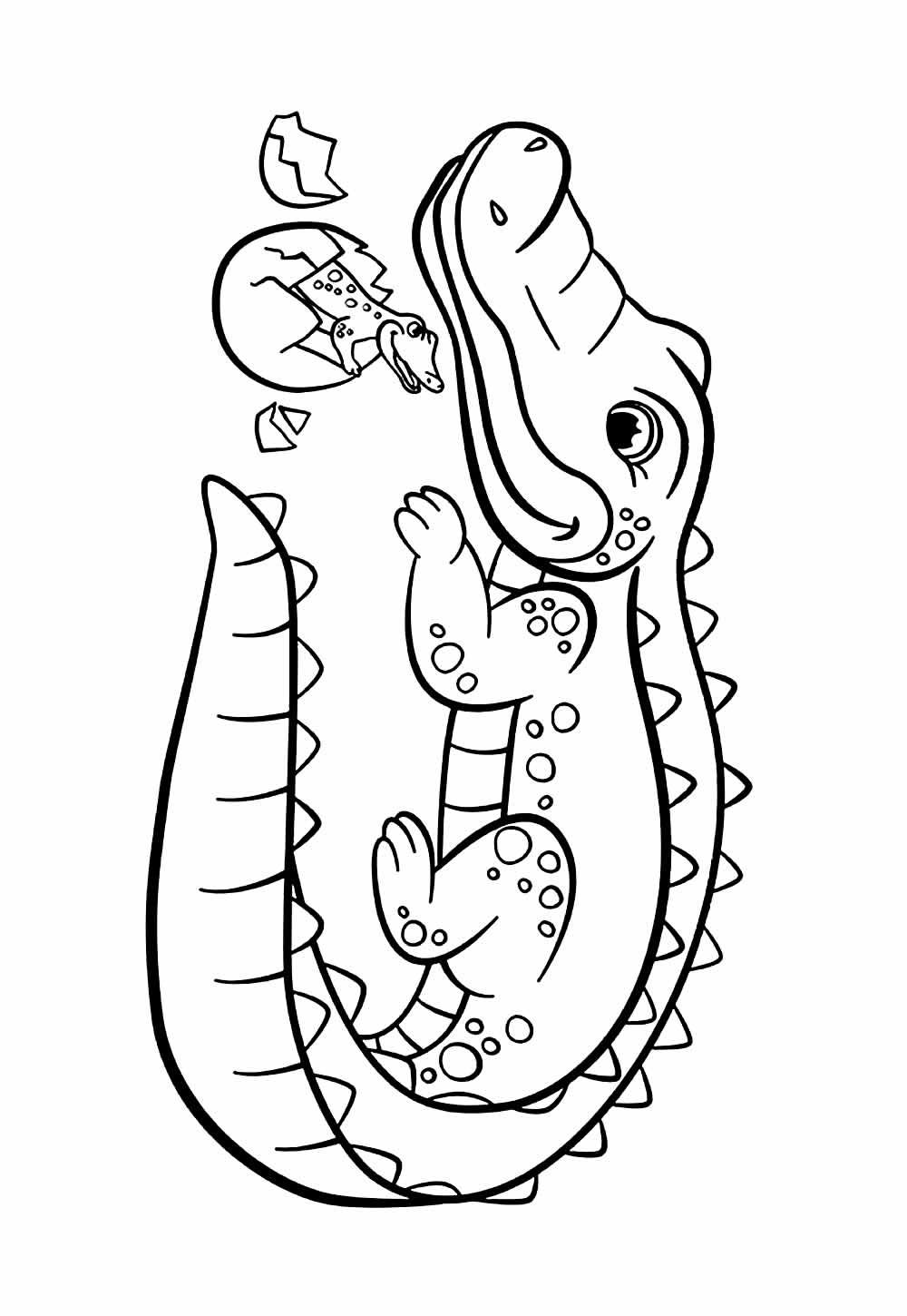 Desenho para colorir de Jacaré