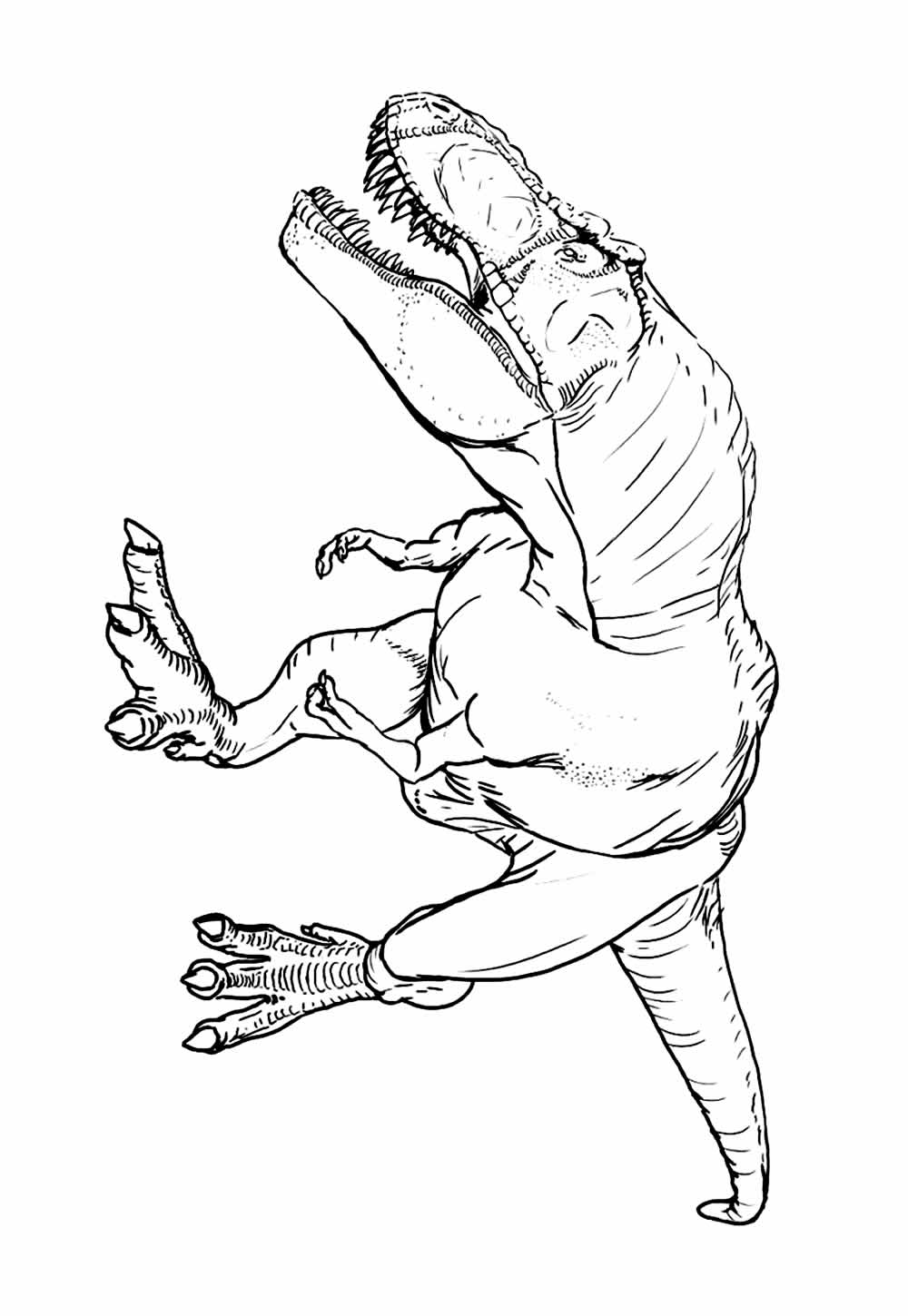 Desenhos para pintar de Jurassic Park - T-Rex