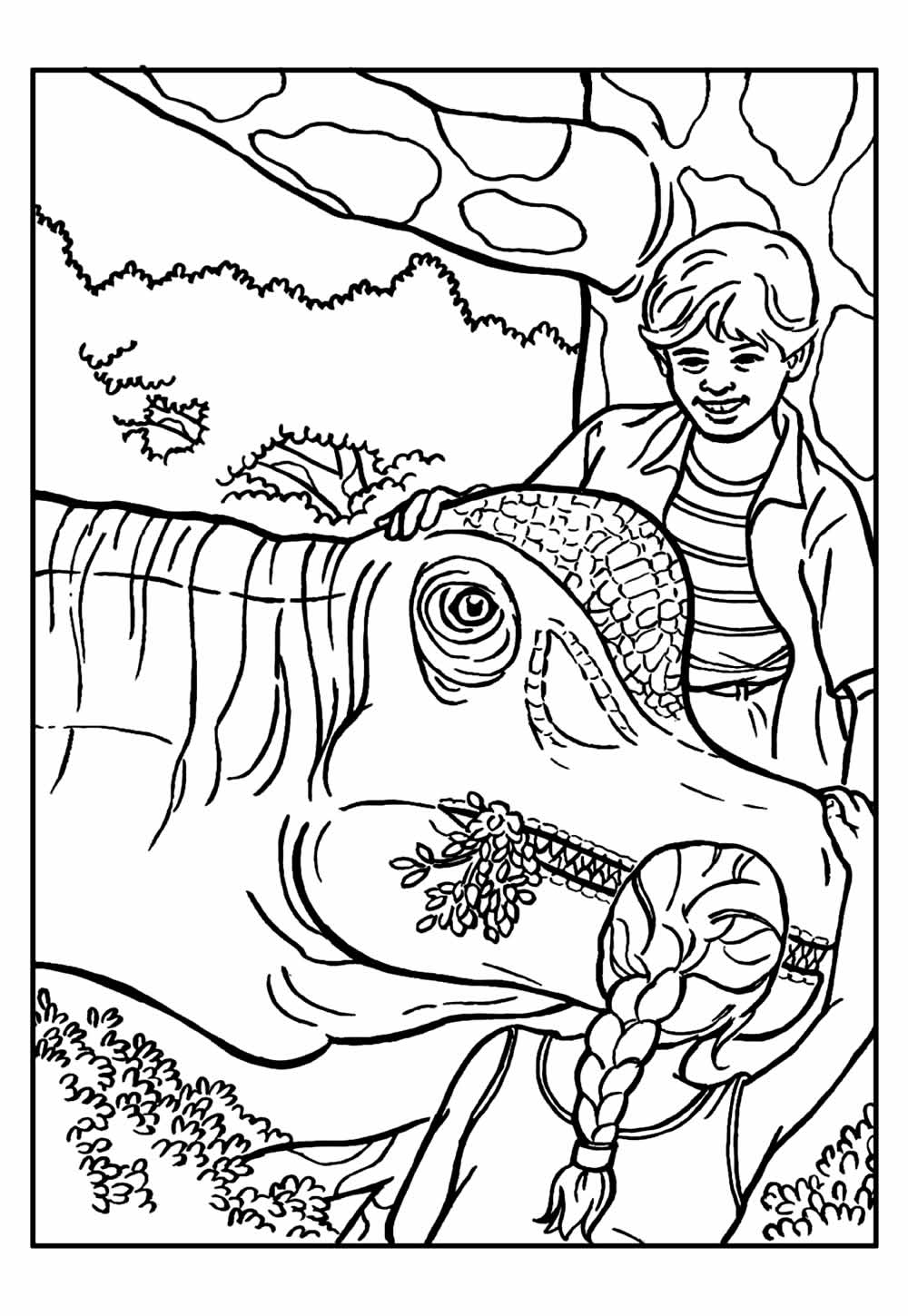 Desenhos Jurassic Park para colorir