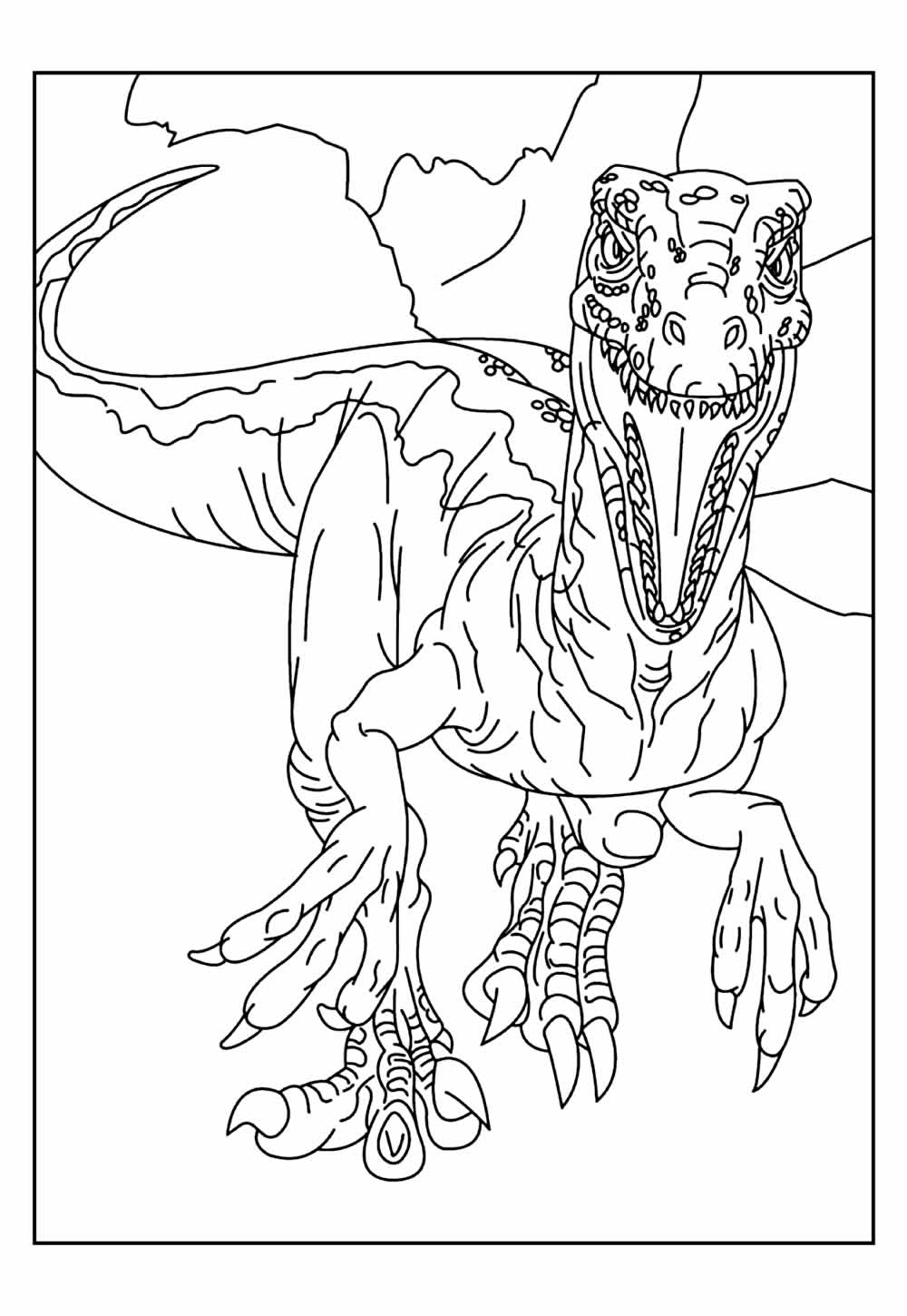 Desenho T-Rex Colorir
