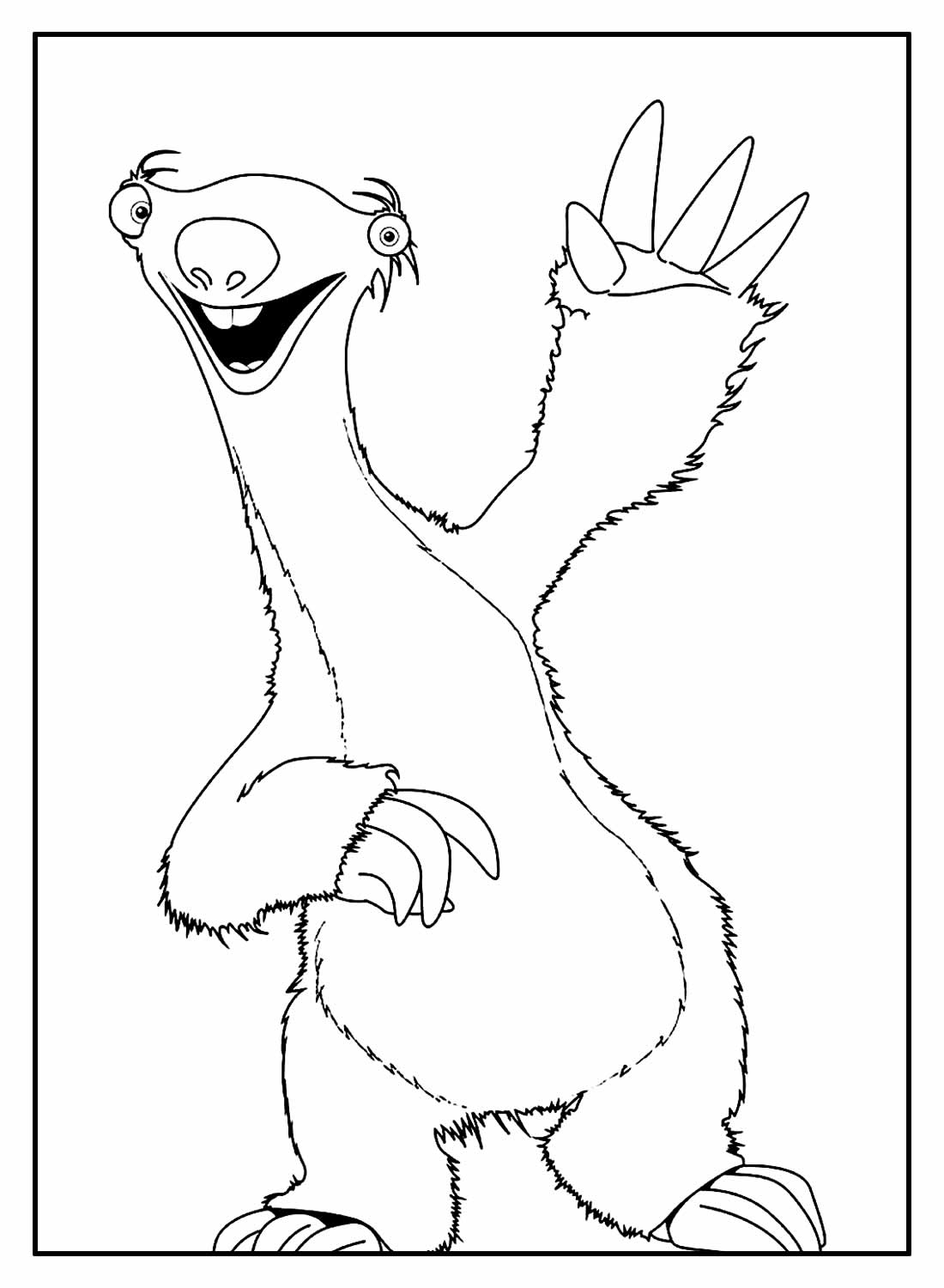 Desenhos de A Era do Gelo para colorir - Bora Colorir