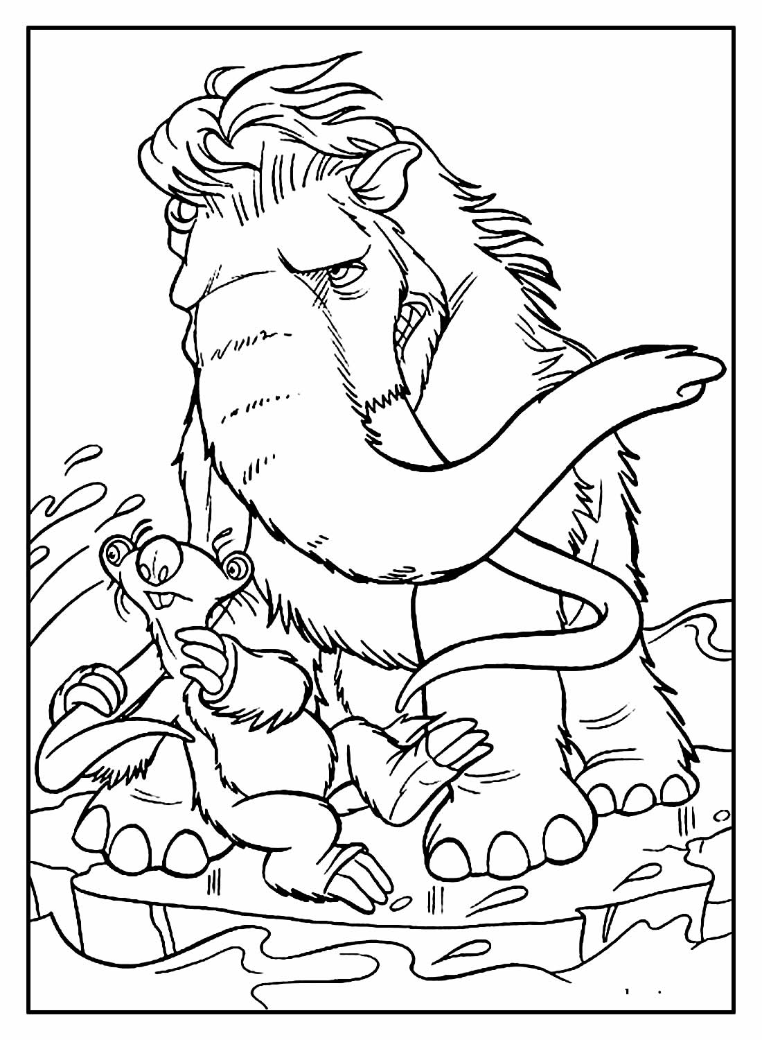 Desenhos de A Era do Gelo para colorir - Bora Colorir