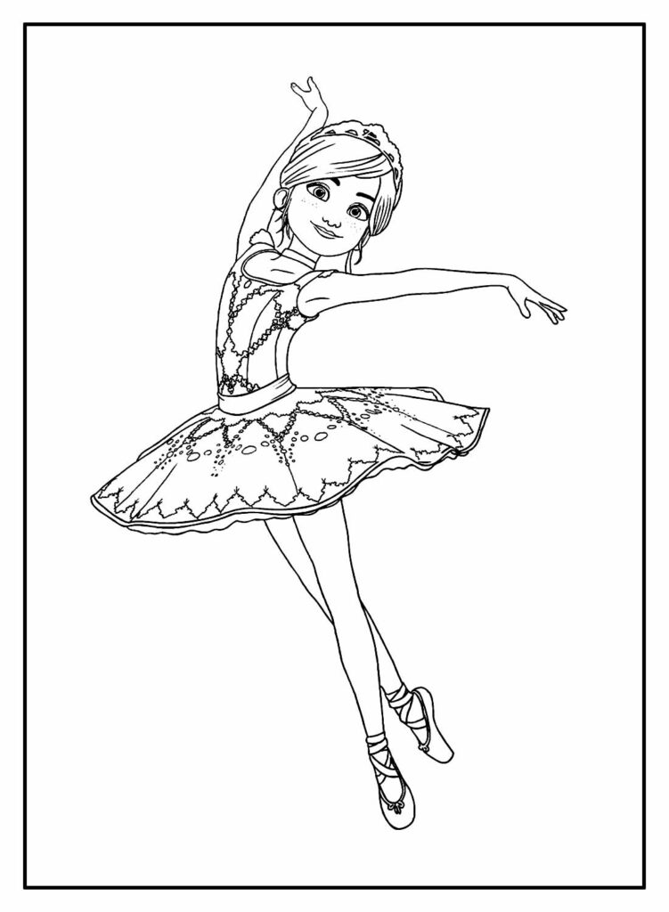 Desenhos de Bailarina Para Colorir e Imprimir - Pintar Grátis Online