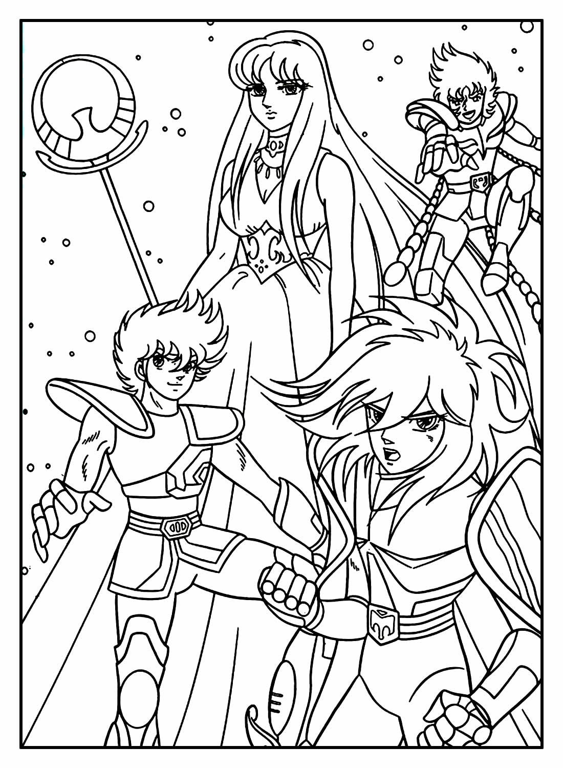 Desenhos de Cavaleiros do Zodíaco para colorir Bora Colorir