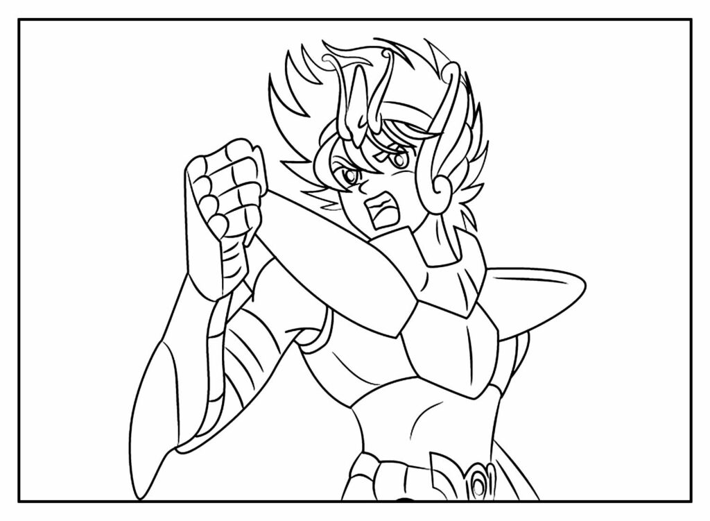 Desenhos de Saint Seiya - Os Cavaleiros do Zodíaco para colorir