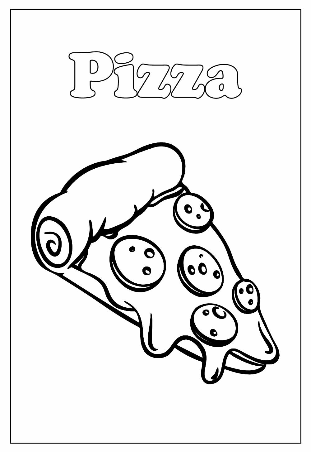 Desenho de Pizza