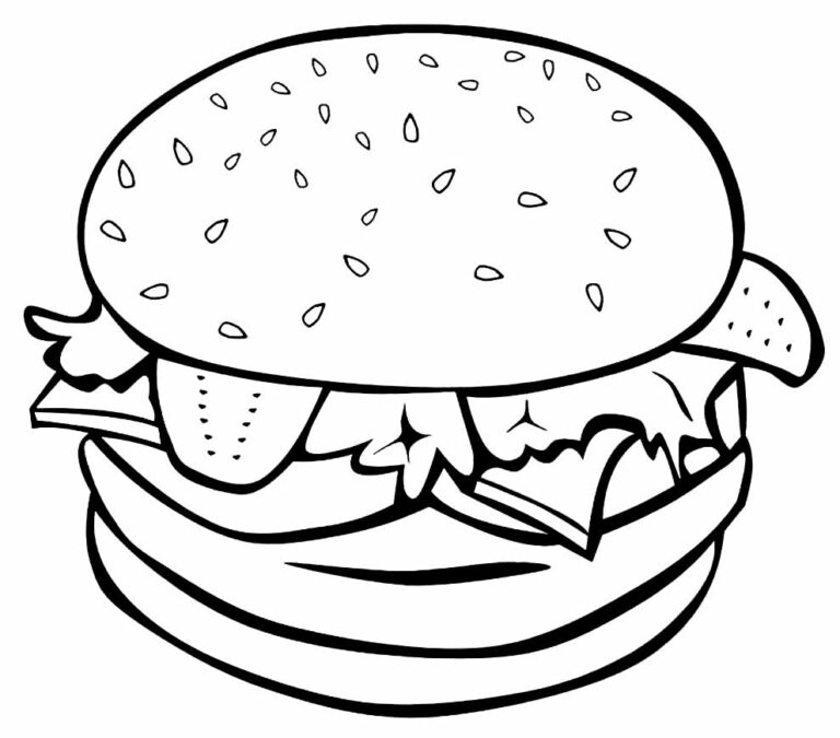 Desenhos de Comida para colorir - Bora Colorir