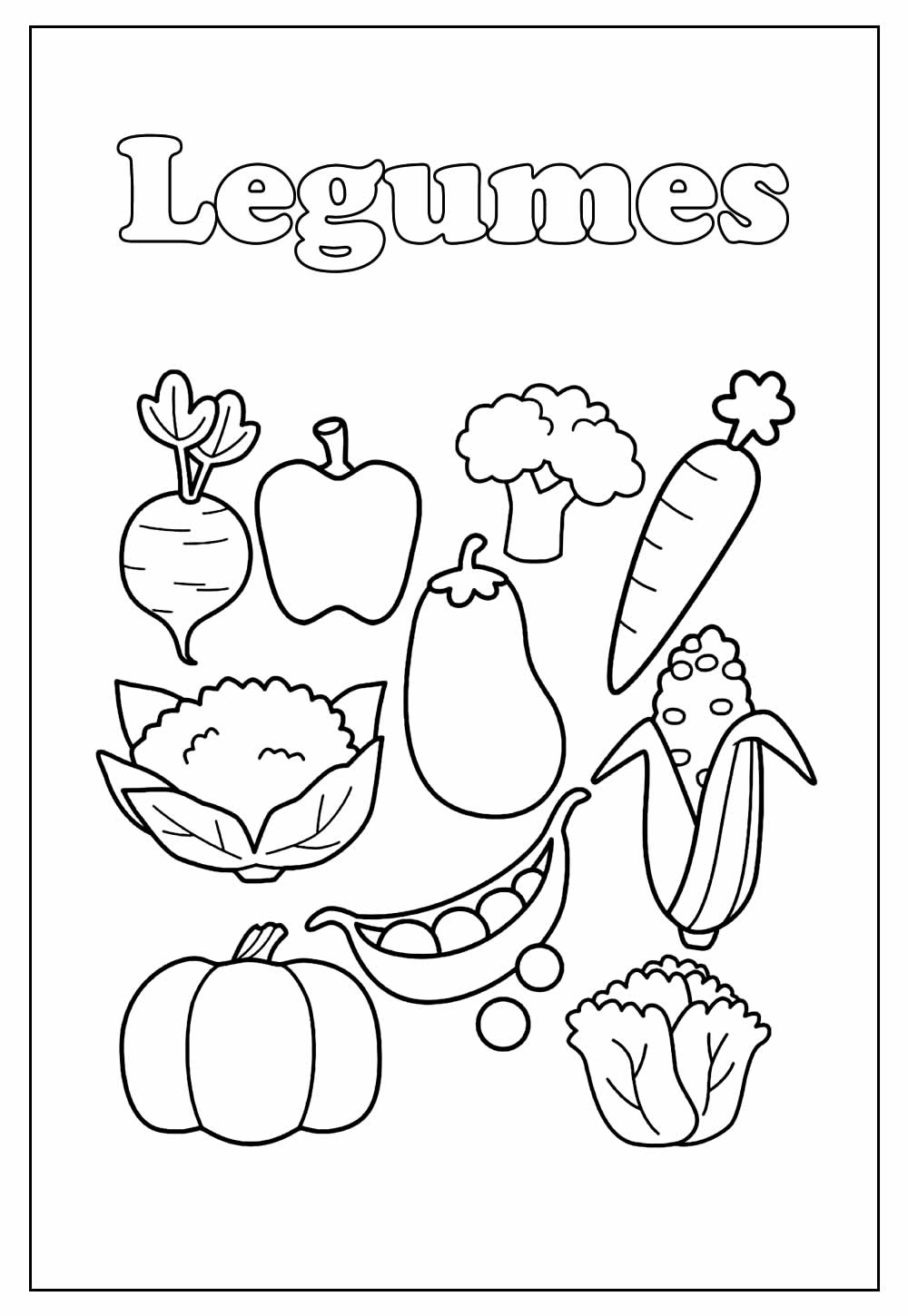 Desenho de Legumes