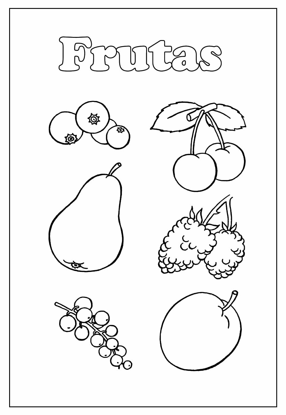 Desenho de Frutas