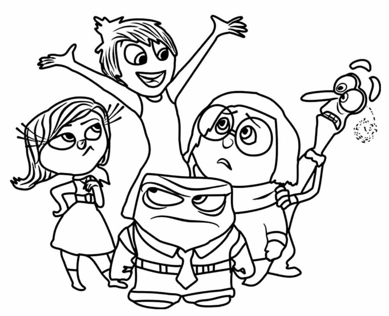 Desenhos de Divertida Mente para colorir - Bora Colorir