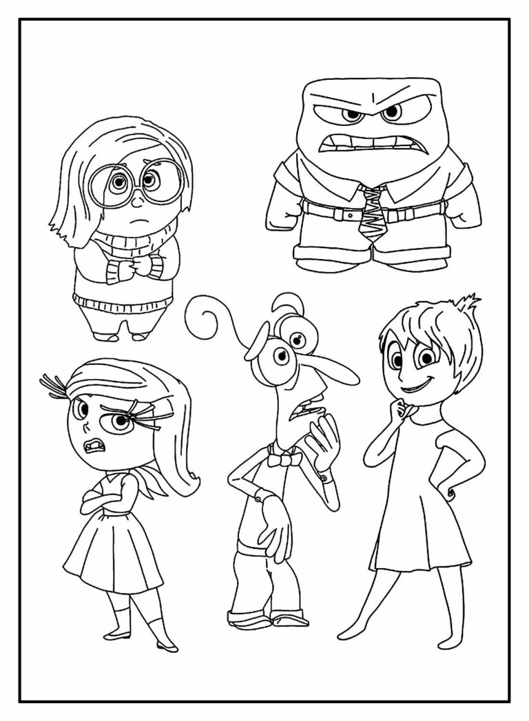 Desenhos de Divertida Mente para colorir - Bora Colorir