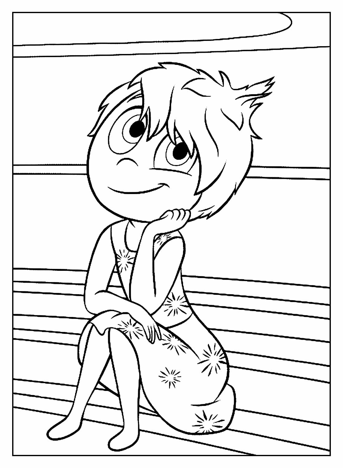Desenhos de Divertida Mente para colorir - Bora Colorir