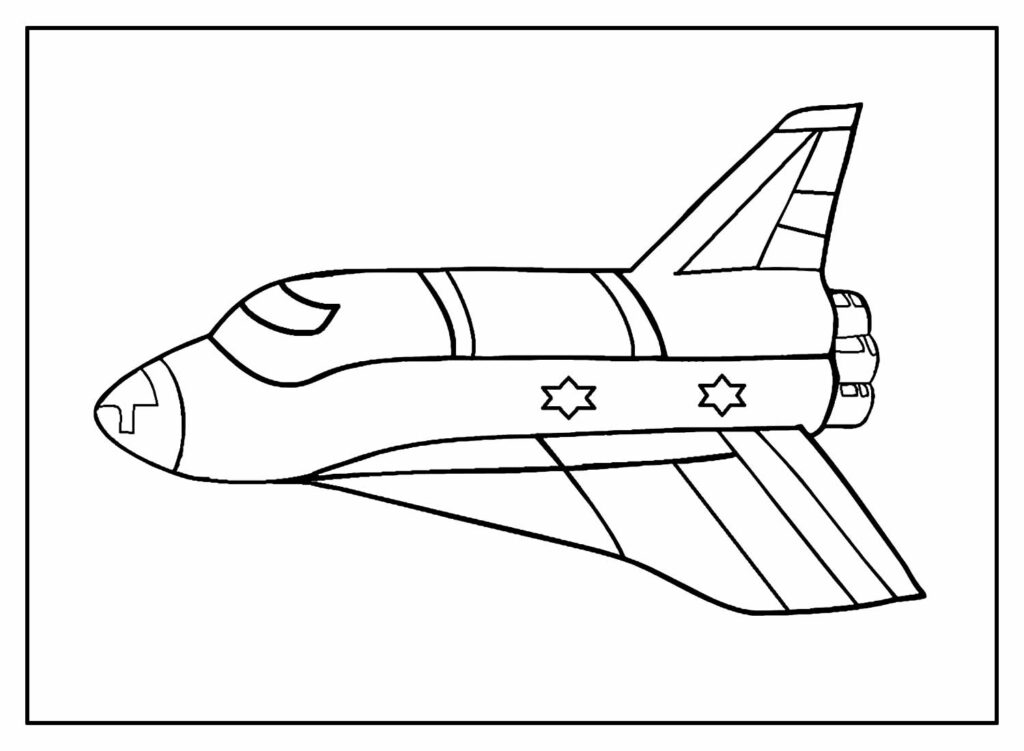 Foguete espacial para pintar