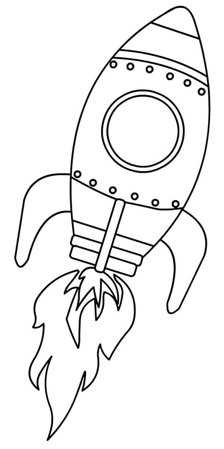Desenhos de Foguete para colorir - Bora Colorir