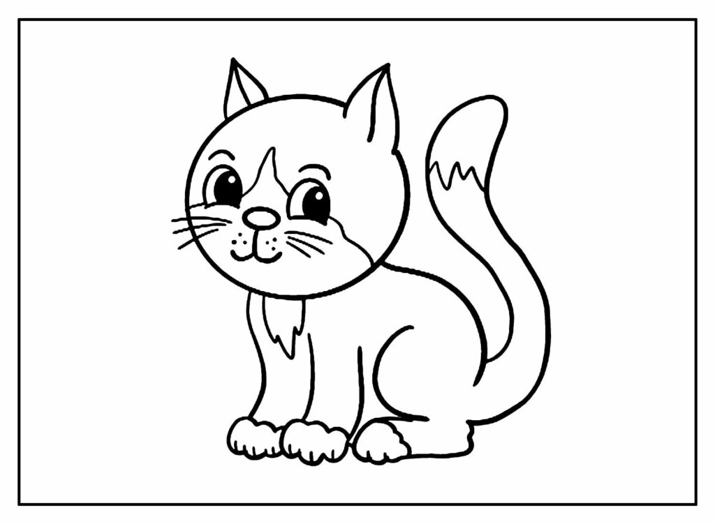 Desenhos de Gatinhos para colorir - Bora Colorir