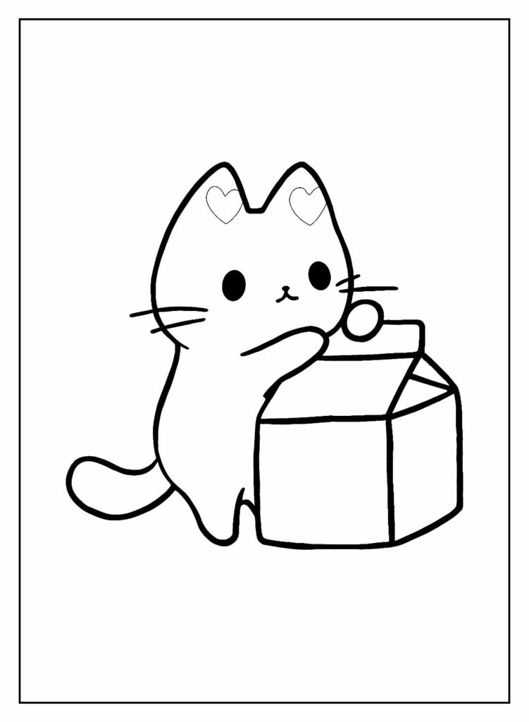 Desenhos de Gatinhos para colorir - Bora Colorir