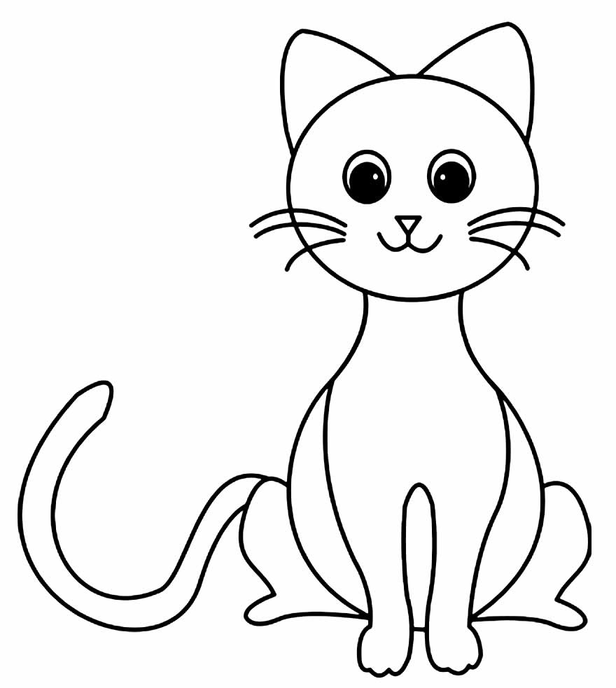 Desenhos de Gatinhos para colorir - Bora Colorir
