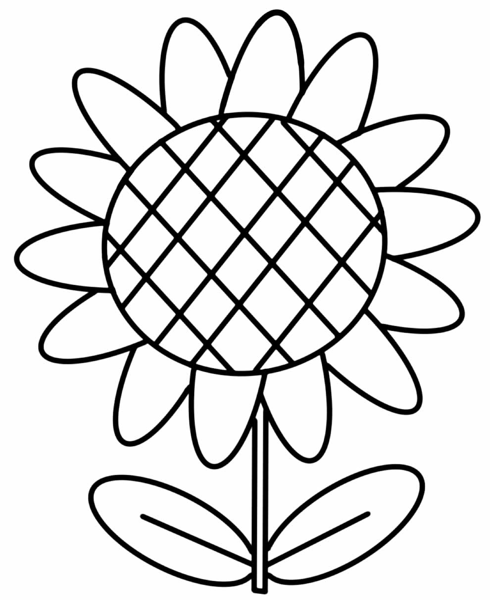 Desenho De Girassol Para Colorir Educação Infantil - RETOEDU