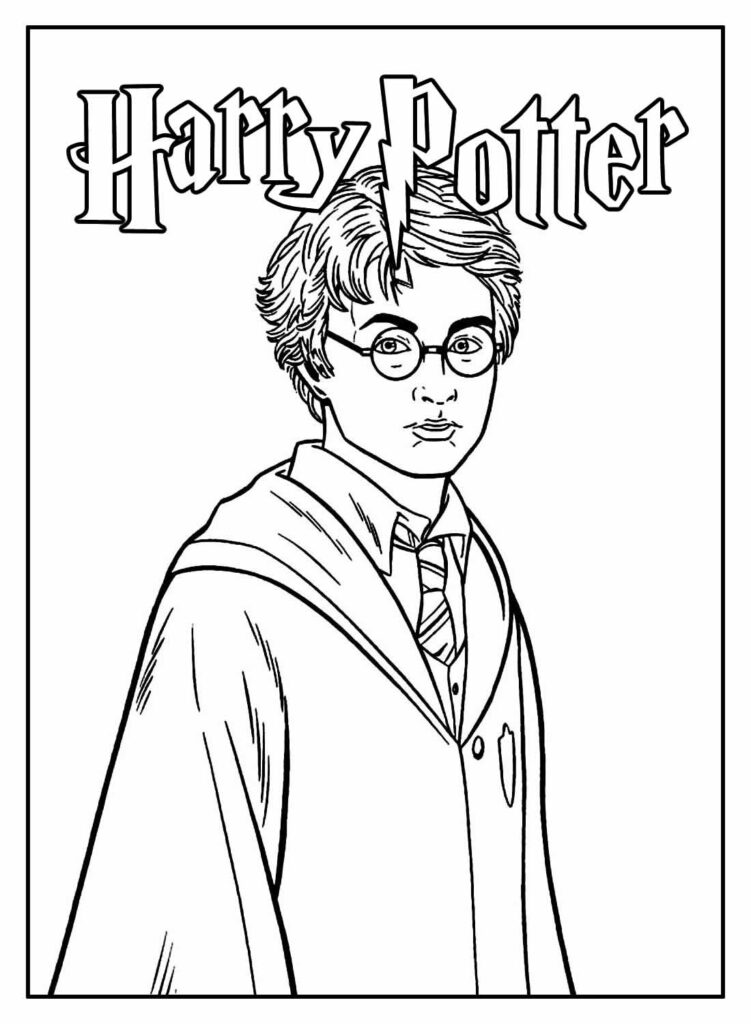 Desenho Educativo de Harry Potter