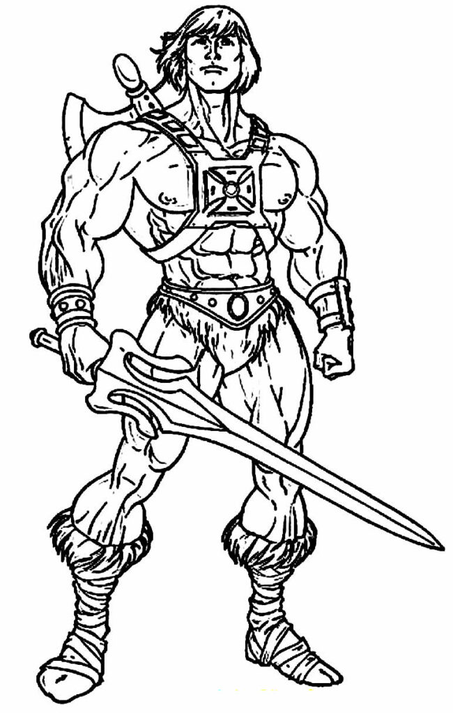 Desenho para colorir He-Man
