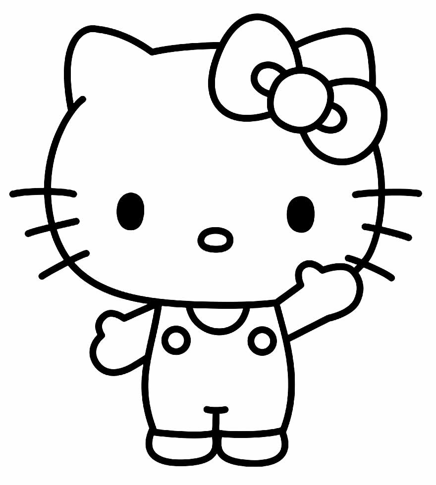 Раскрашенная hello kitty. Раскраски для хэллоуикити. Хелло Китти. Раскраска Китти. Раскраски для девочек Китти.