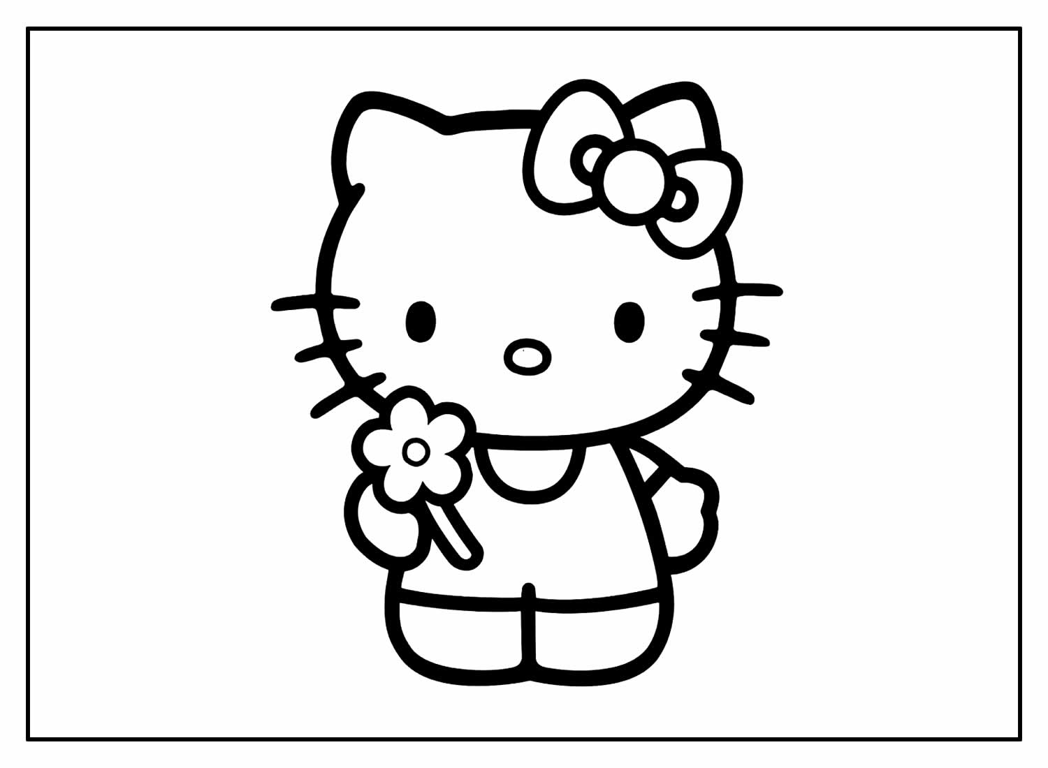 Hello kitty нарисовать карандашом