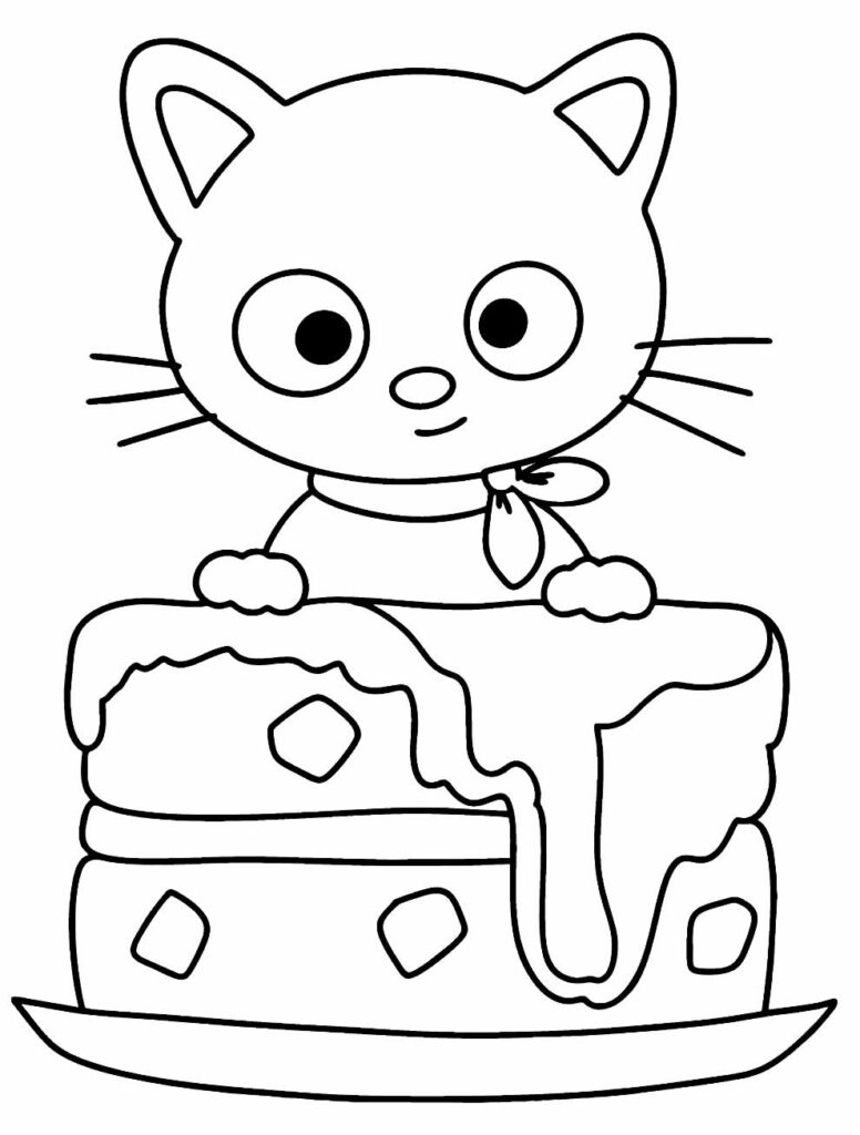 Atividades educativas: Desenhos da Hello Kitty para colorir