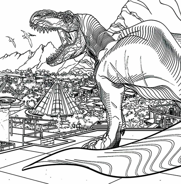 Desenhos De Jurassic Park Para Colorir Bora Colorir