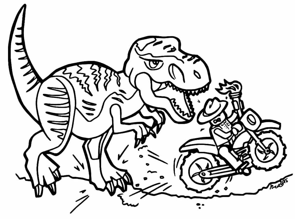 Jurassic Park para colorir