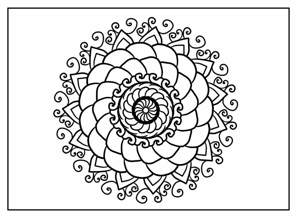Desenho Mandala Colorir
