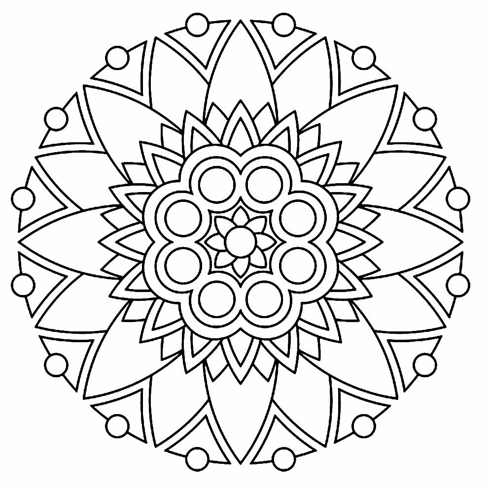 Desenho - Mandala - Imprimir - Pintar