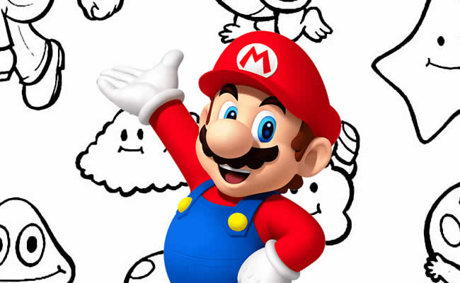Desenhos para colorir de Mario Bross