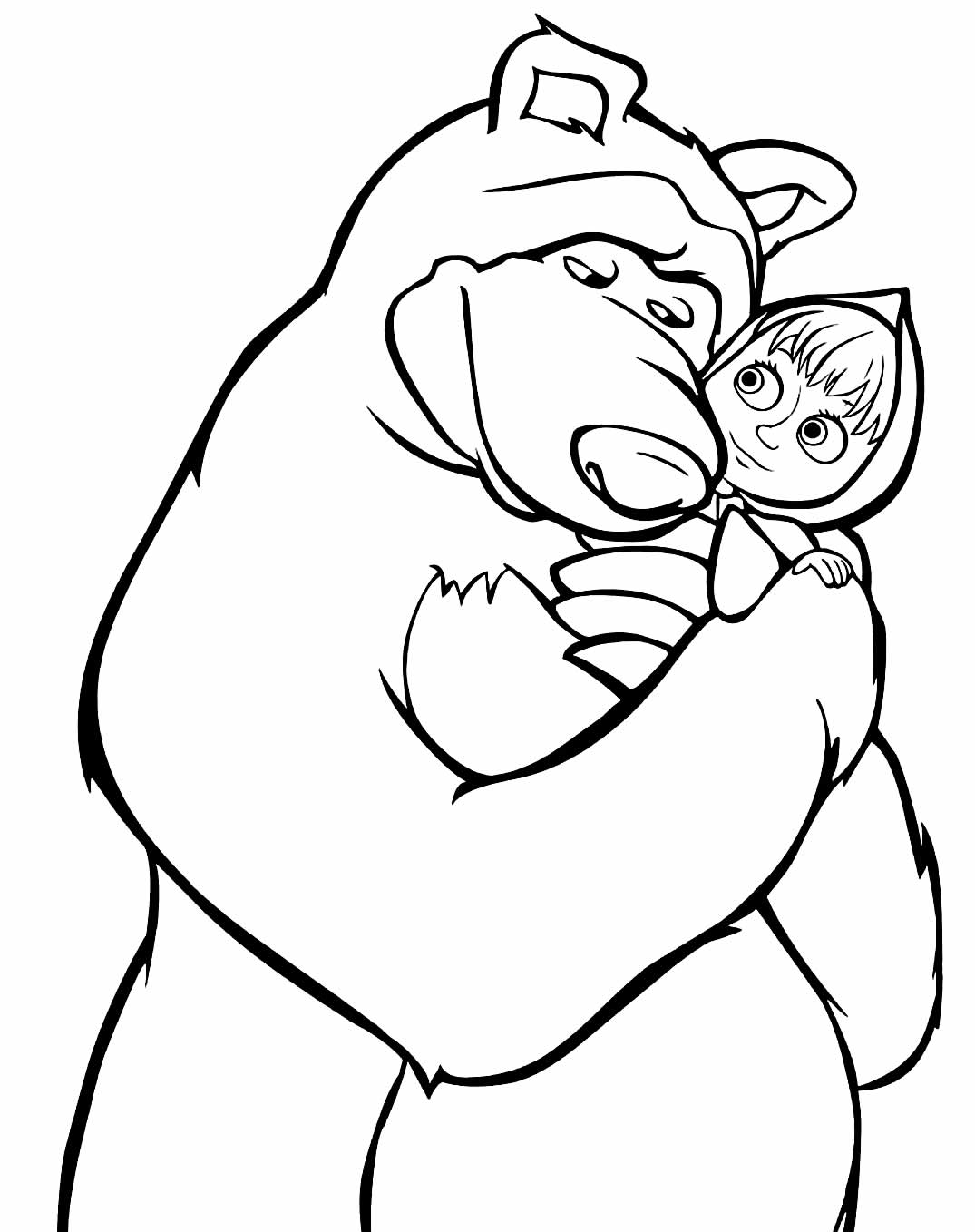 Desenhos de Masha e o Urso para colorir - Bora Colorir
