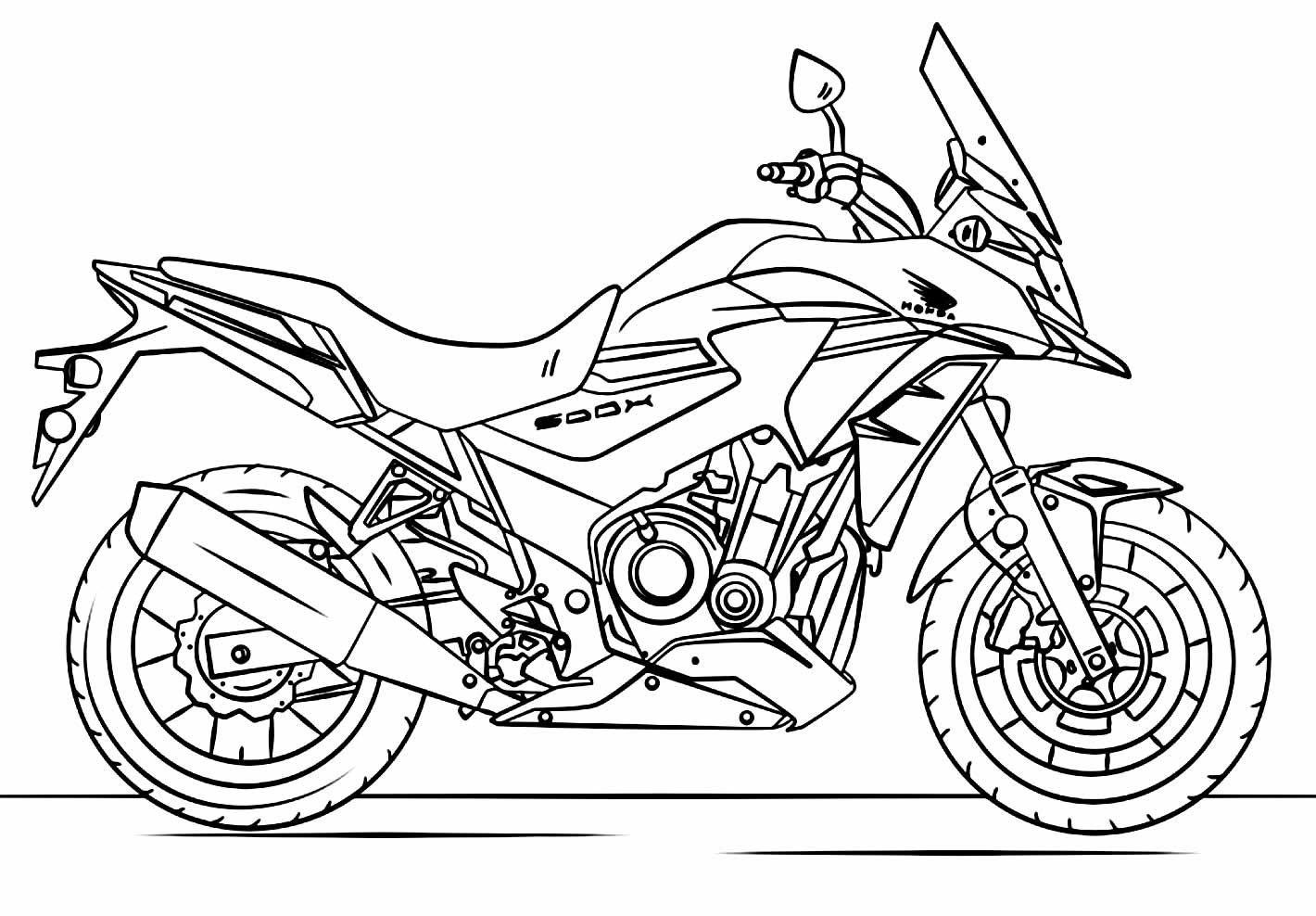 Desenhos de Moto para colorir - Bora Colorir