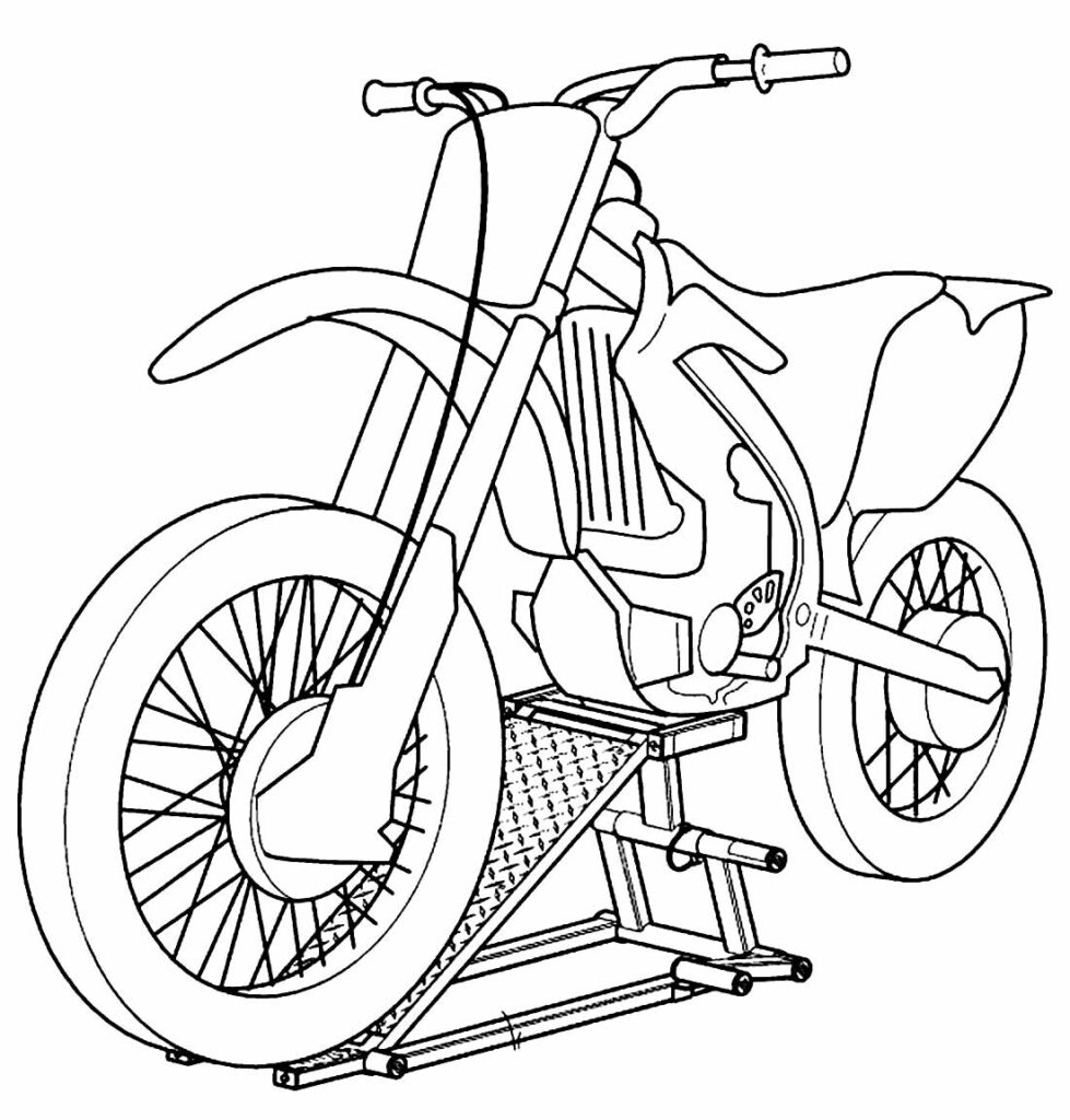 20 Desenhos de Motos para Colorir - Online Cursos Gratuitos  Desenho moto,  Desenhos para colorir carros, Desenhos de motocross