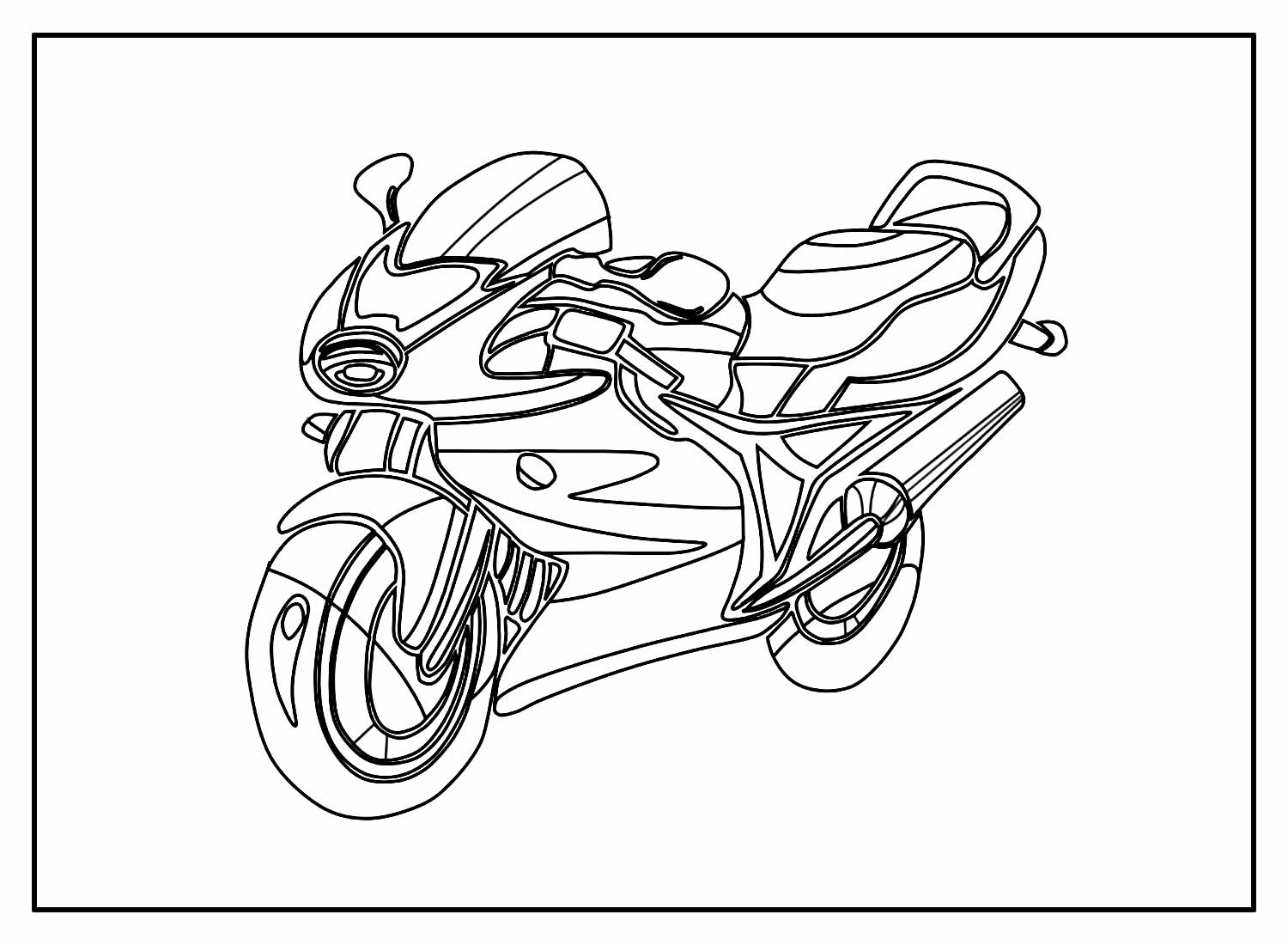 Desenhos De Moto Para Colorir Bora Colorir