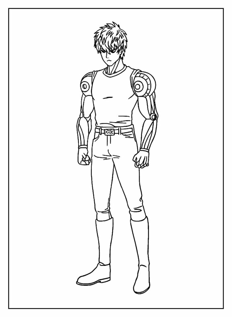 Desenho para colorir de One Punch Man