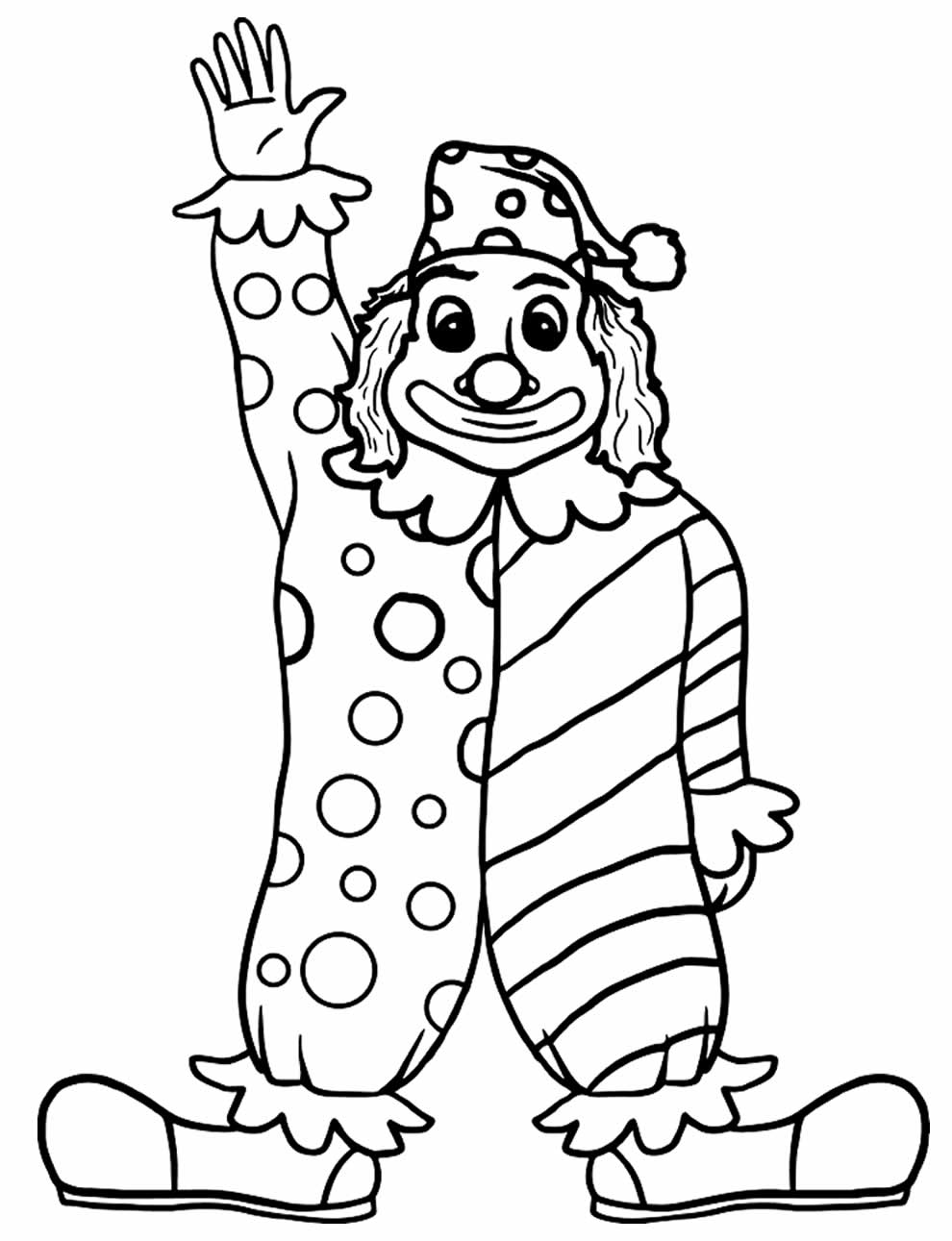 Desenhos de Palhaço para colorir - Bora Colorir