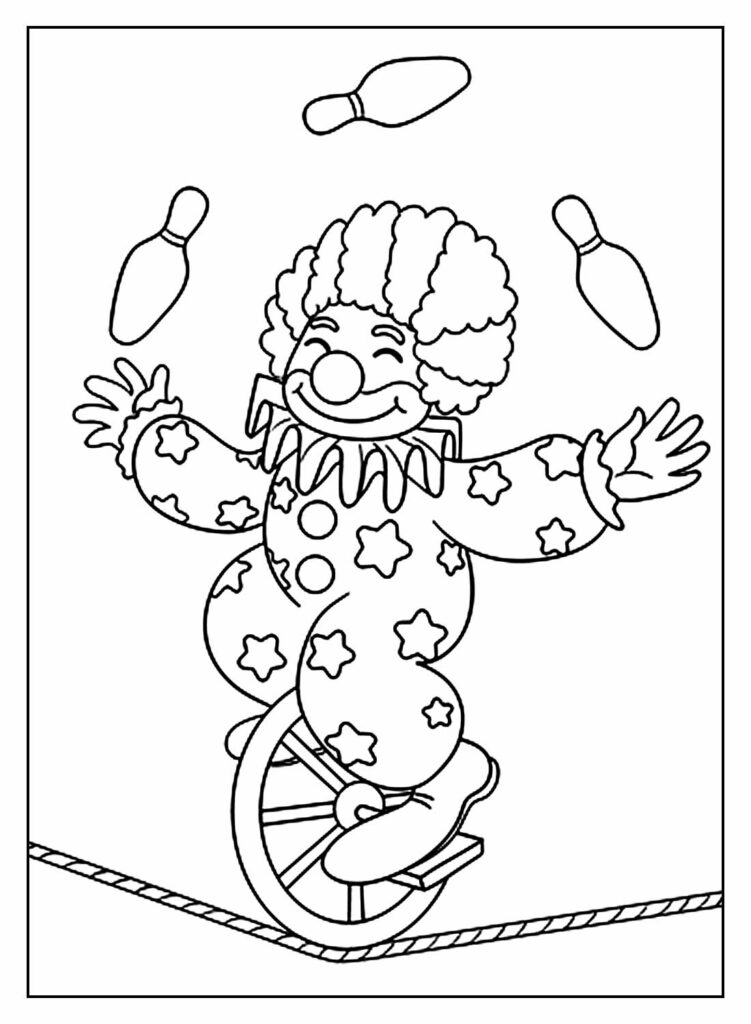 Desenhos para colorir Palhaço