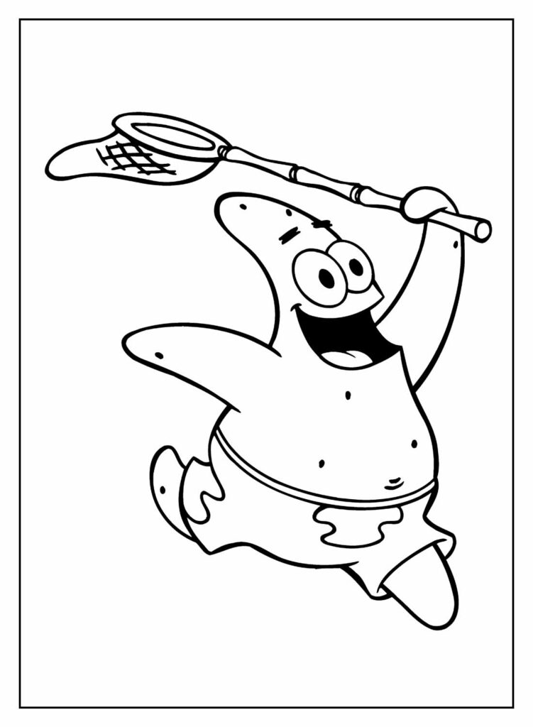 Desenhos do Patrick para Colorir e Imprimir