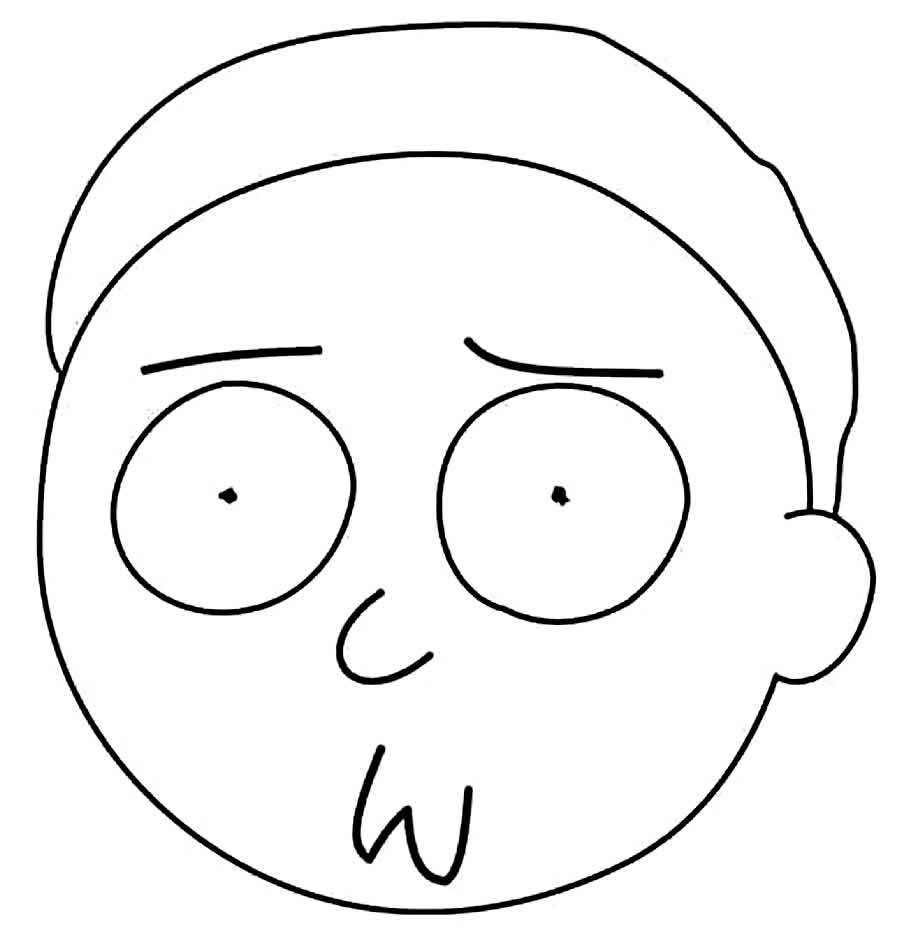 Desenhos para colorir Rick e Morty