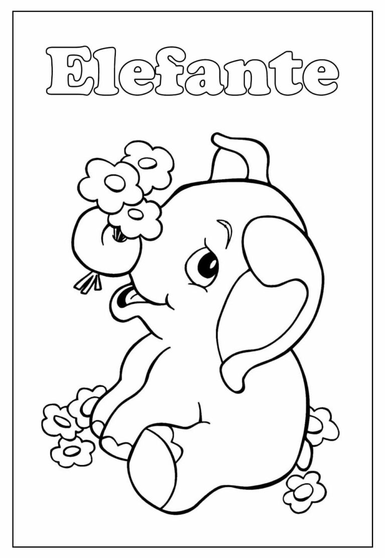 Desenhos de Safari para colorir - Bora Colorir