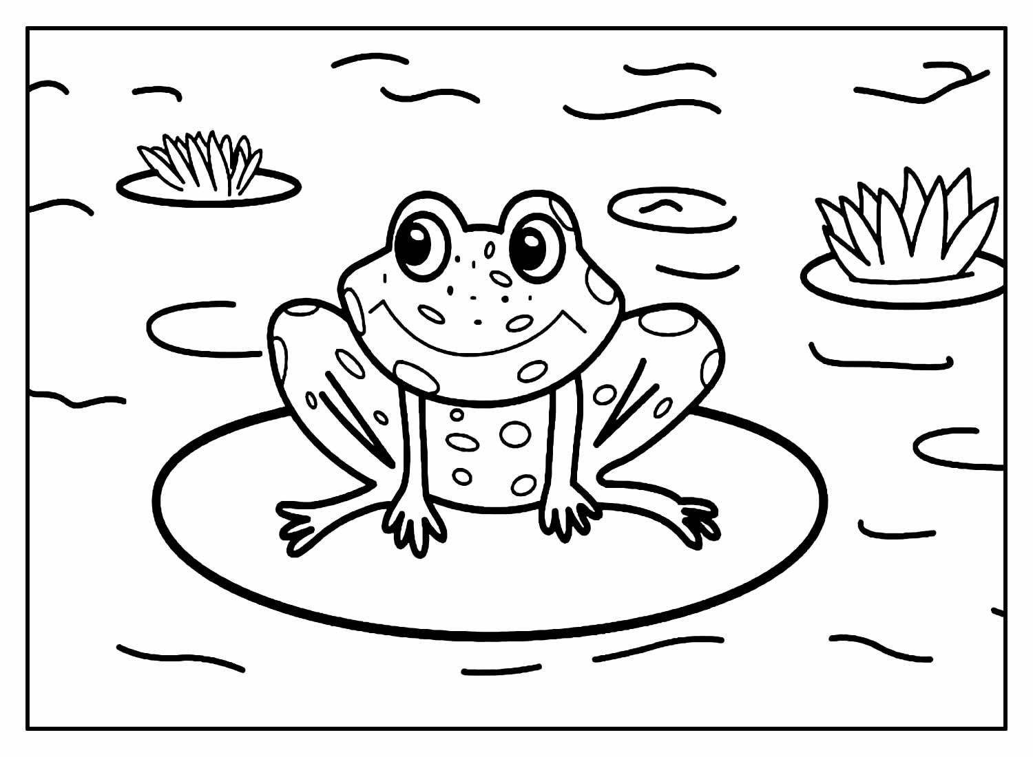 Desenhos de Sapo para colorir - Bora Colorir