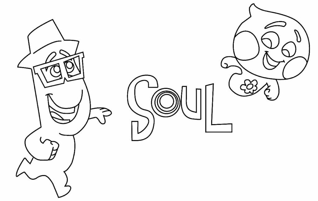 Desenhos de Soul para colorir - Bora Colorir