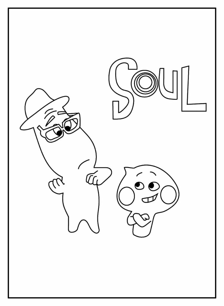 Desenhos de Soul para colorir - Bora Colorir